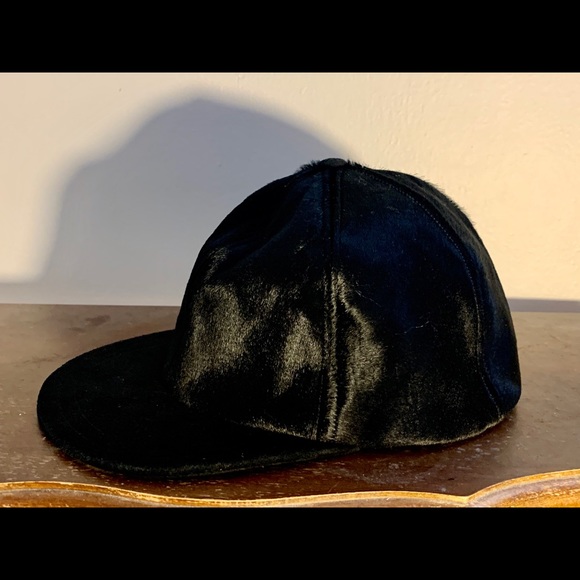 Eugenia Kim Darien Suede Calf Hair Baseball Cap - Picture 5 of 9